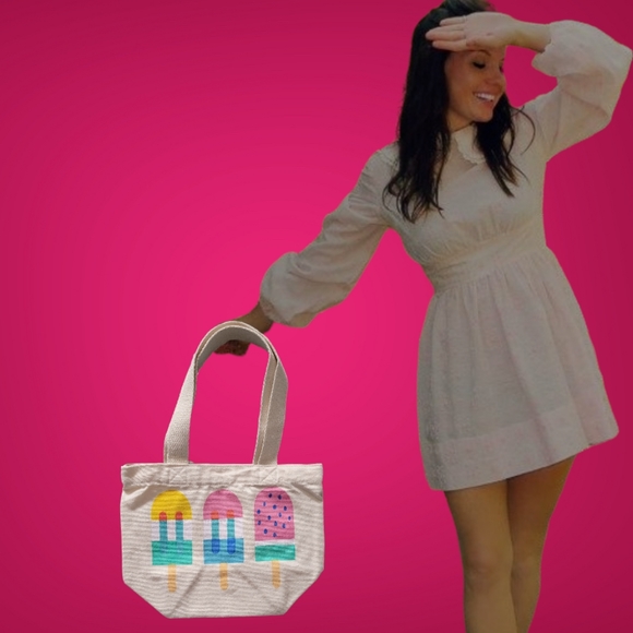 SMALL CANVAS TOTE BAG - Picture 1 of 12